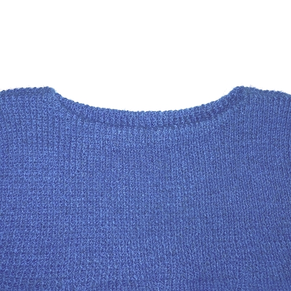 Vintage Handmade Knit Wool Sweater Vest Chunky Loose Fit - Picture 6 of 9